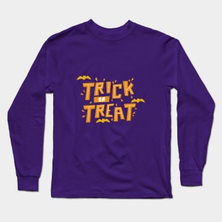 Trick or Treat - Lettering Long Sleeve T-Shirt